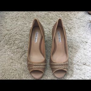 Charles David tan pumps, size 5, not worn.